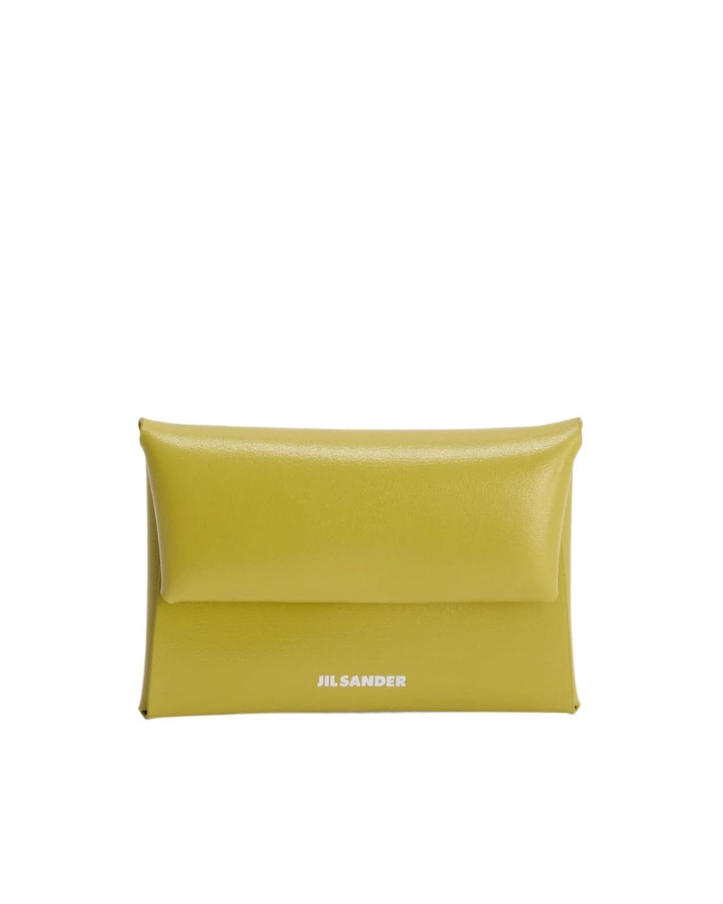 Jil Sander Yellow Folded Coin Purse