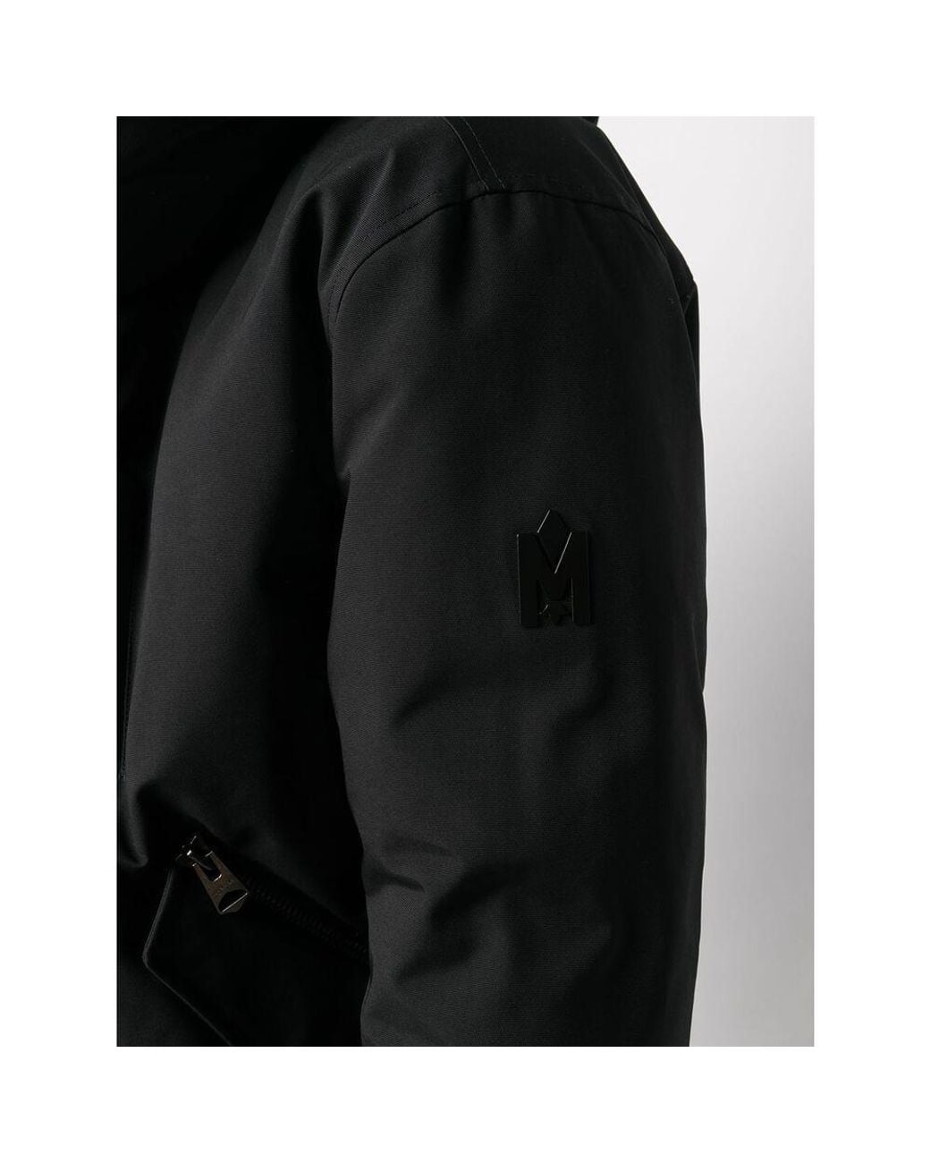 Mackage Black Dixon Hooded Down Jacket for men