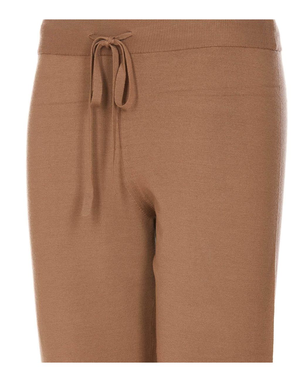 Max Mara Brown Stretch Wool Pants