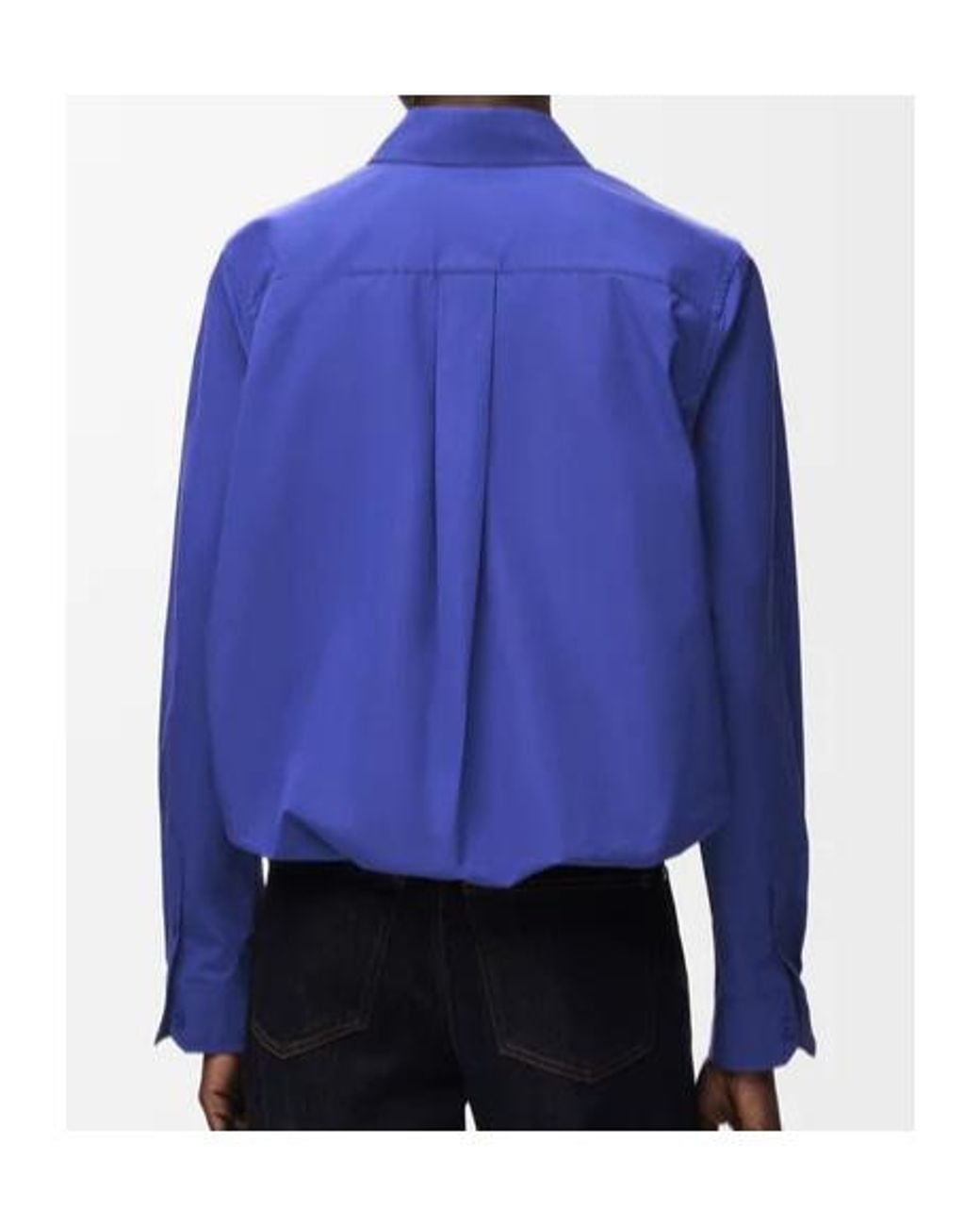 Loewe Blue Logo Embroidered Shirt