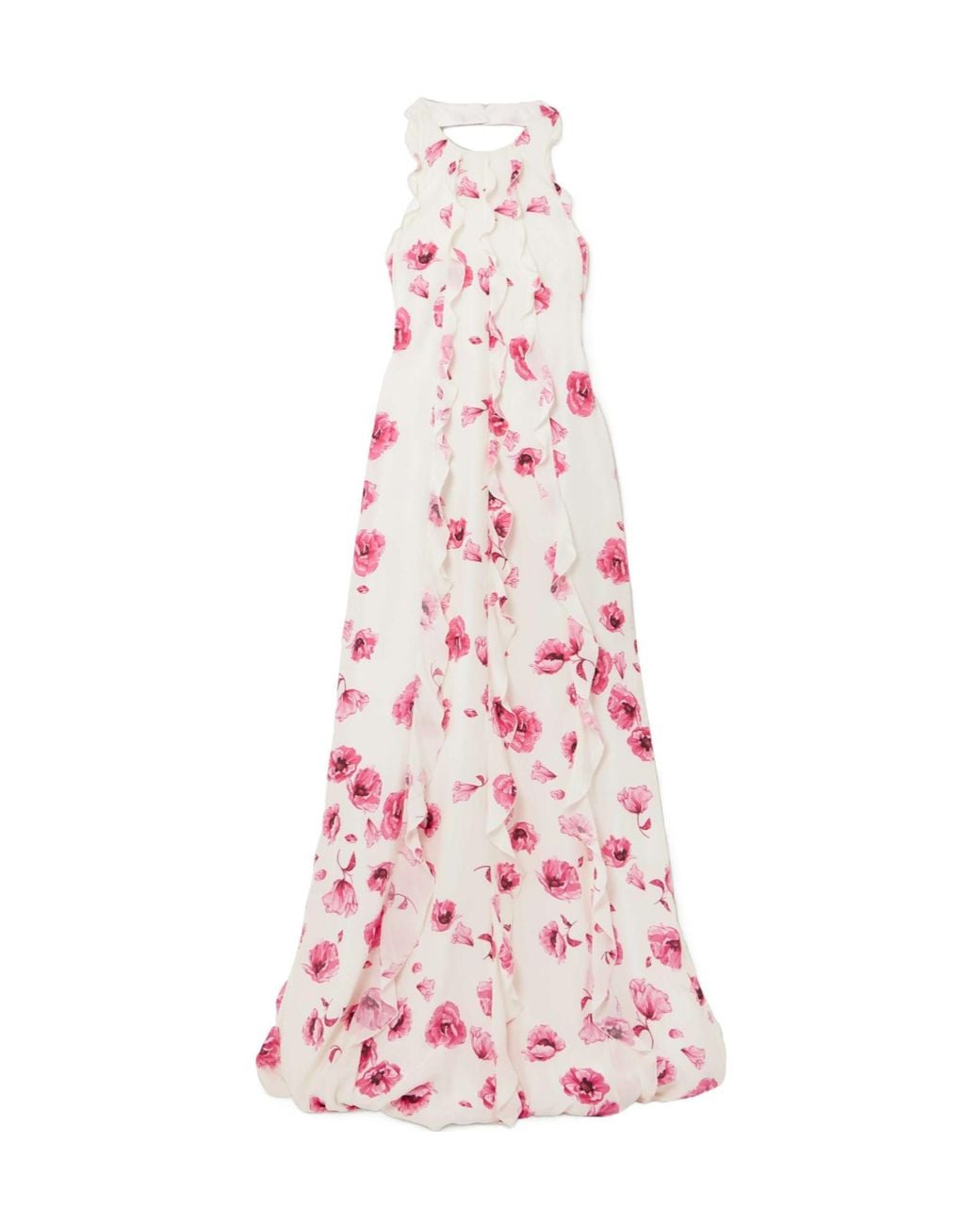 Emilia Wickstead Pink Chine Halterneck Gown