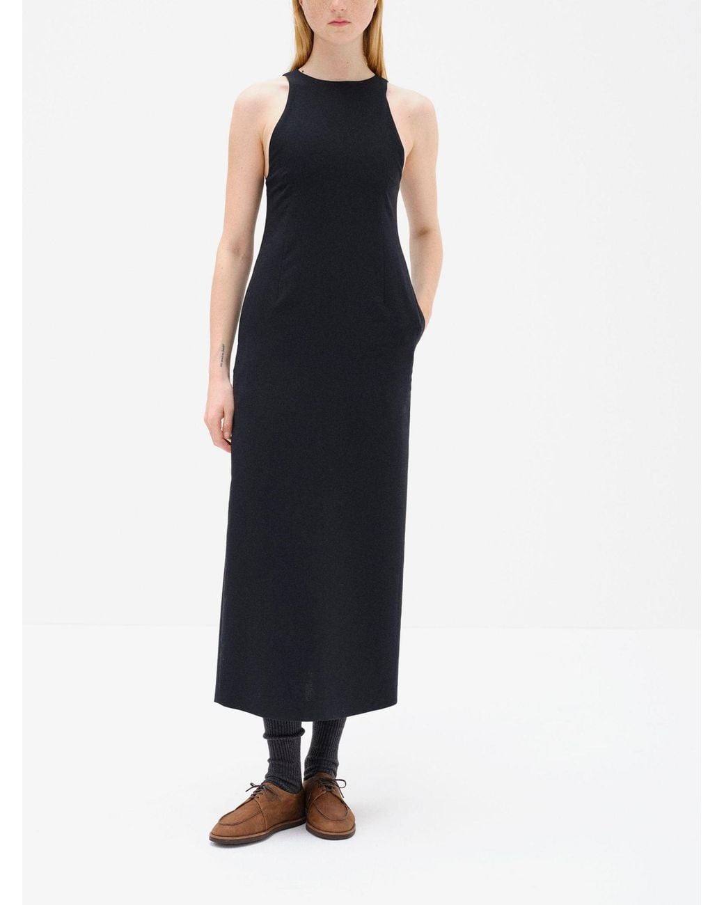 Auralee Black Sleeveless Dress
