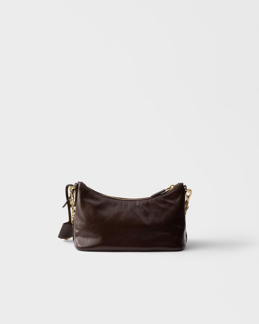 Prada Brown Leather Shoulder Bag