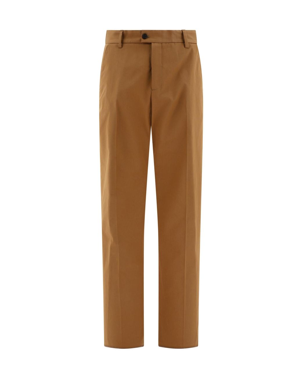 McQueen Brown Straight-Leg Trousers for men