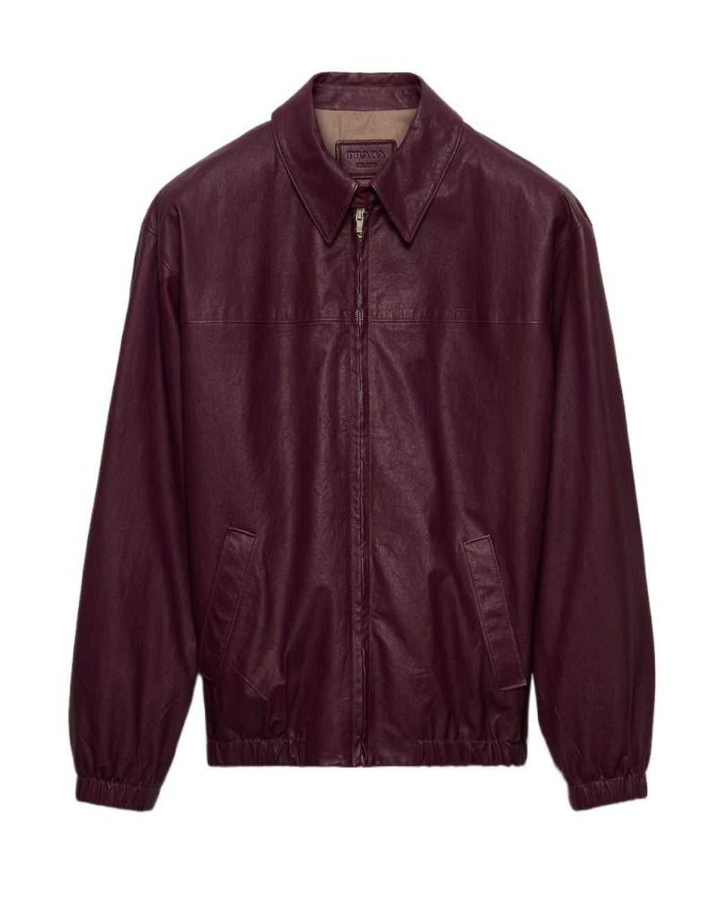 Prada Purple Nappa Leather Jacket