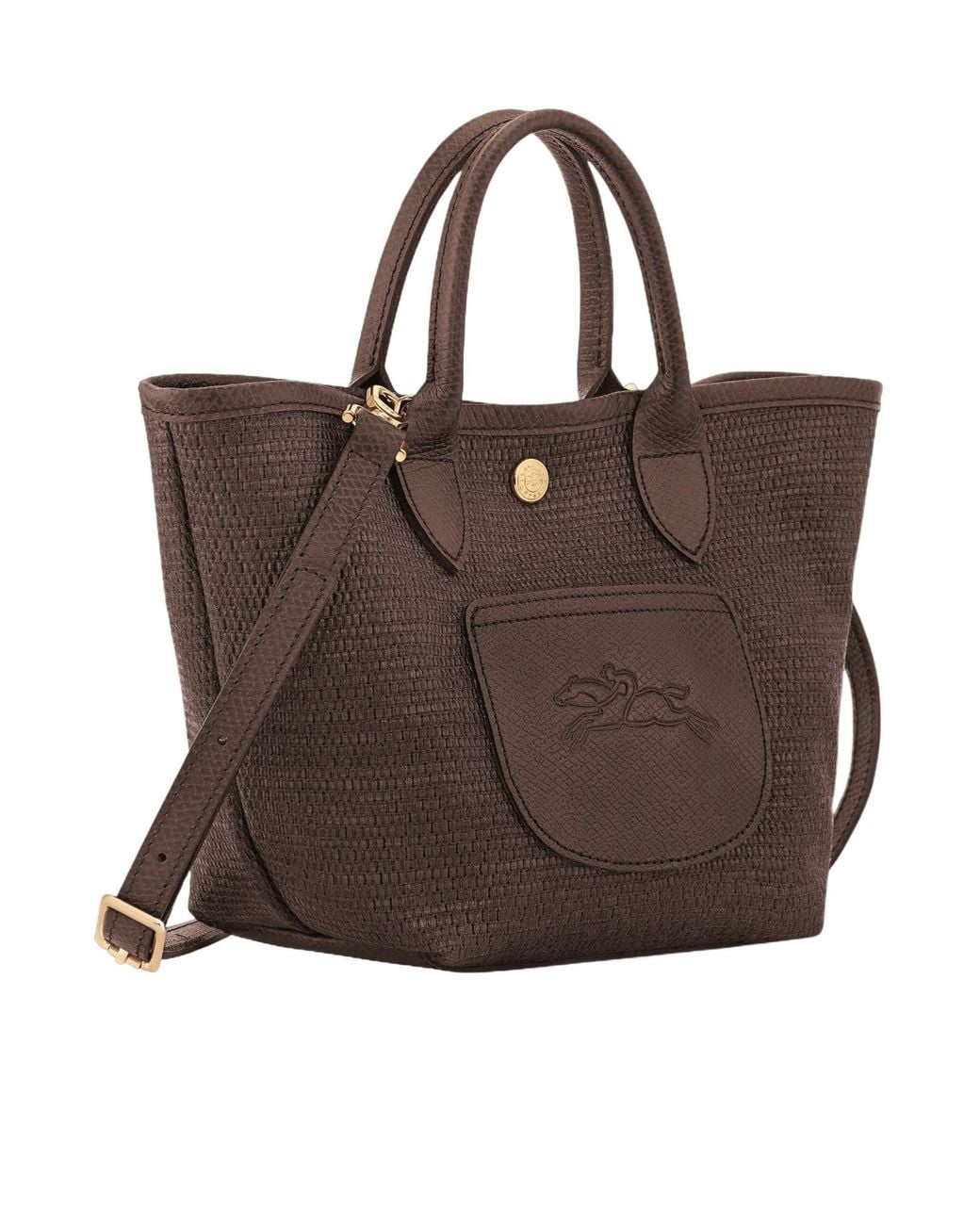 Longchamp Brown Le Pliage Collection Xs Basket Bag