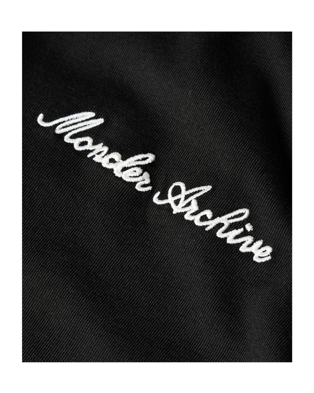 Moncler Black Cotton T-Shirt for men