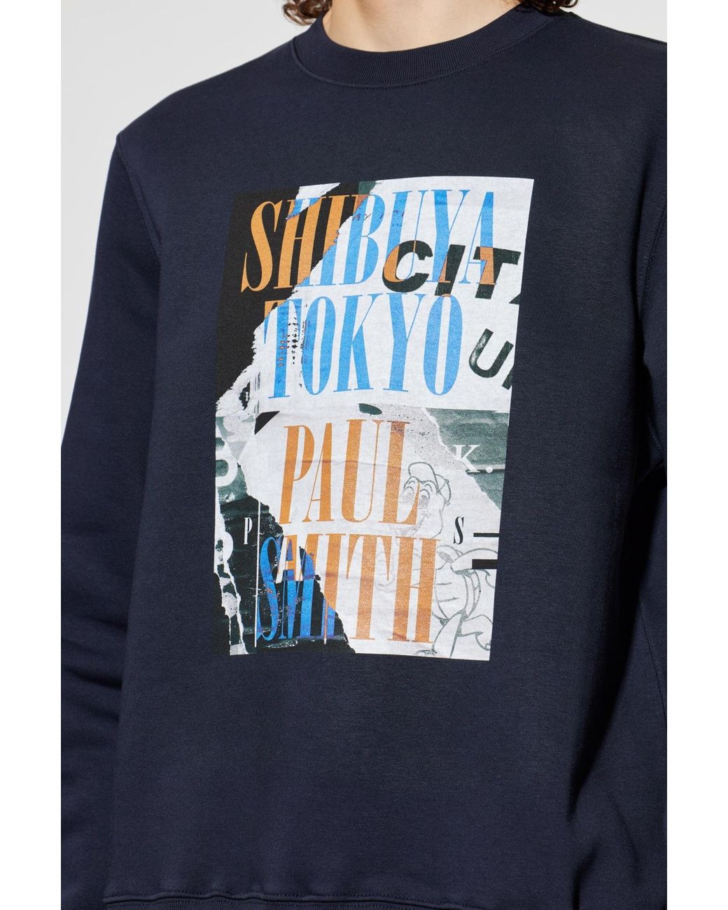 Paul Smith Blue Ps Shibuya Print Sweatshirt for men