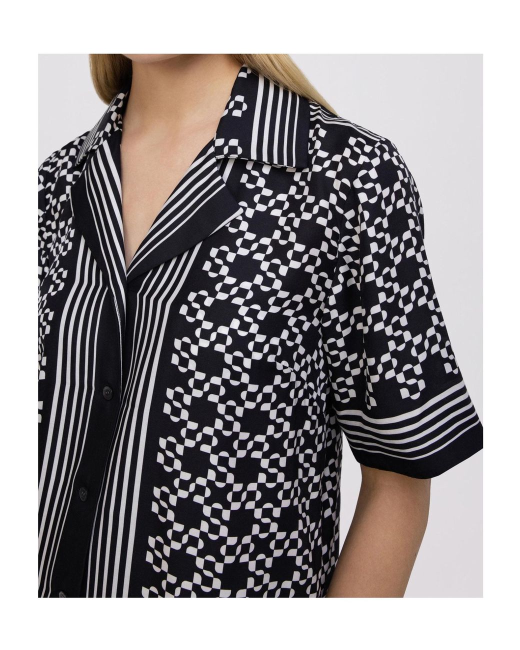 Jonathan Simkhai Black Koda Satin Shirt