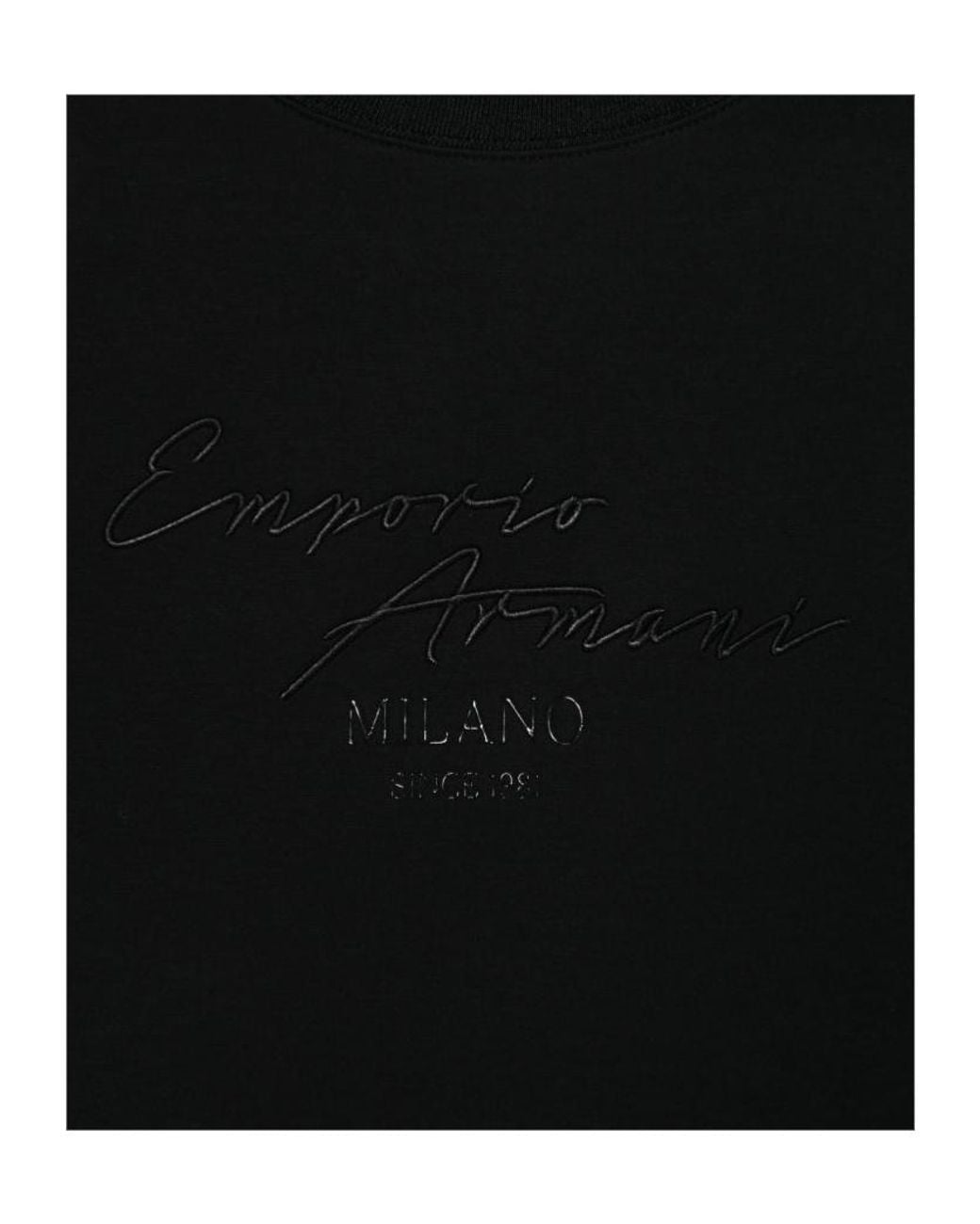 Emporio Armani Black Logo-Detail Sweatshirt