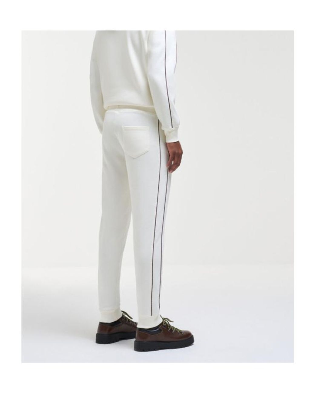 Colmar White Heritage Tracksuit Bottoms for men