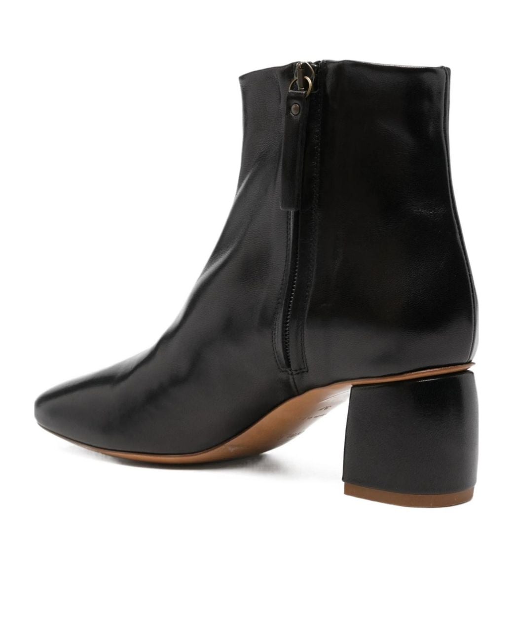 Forte_forte Black Block-Heel Ankle Boots