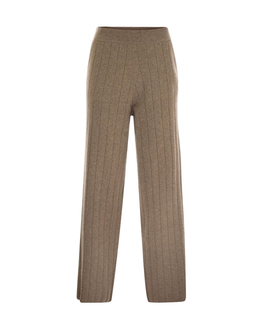 Max Mara Natural Jardin Cashmere Yarn Trousers