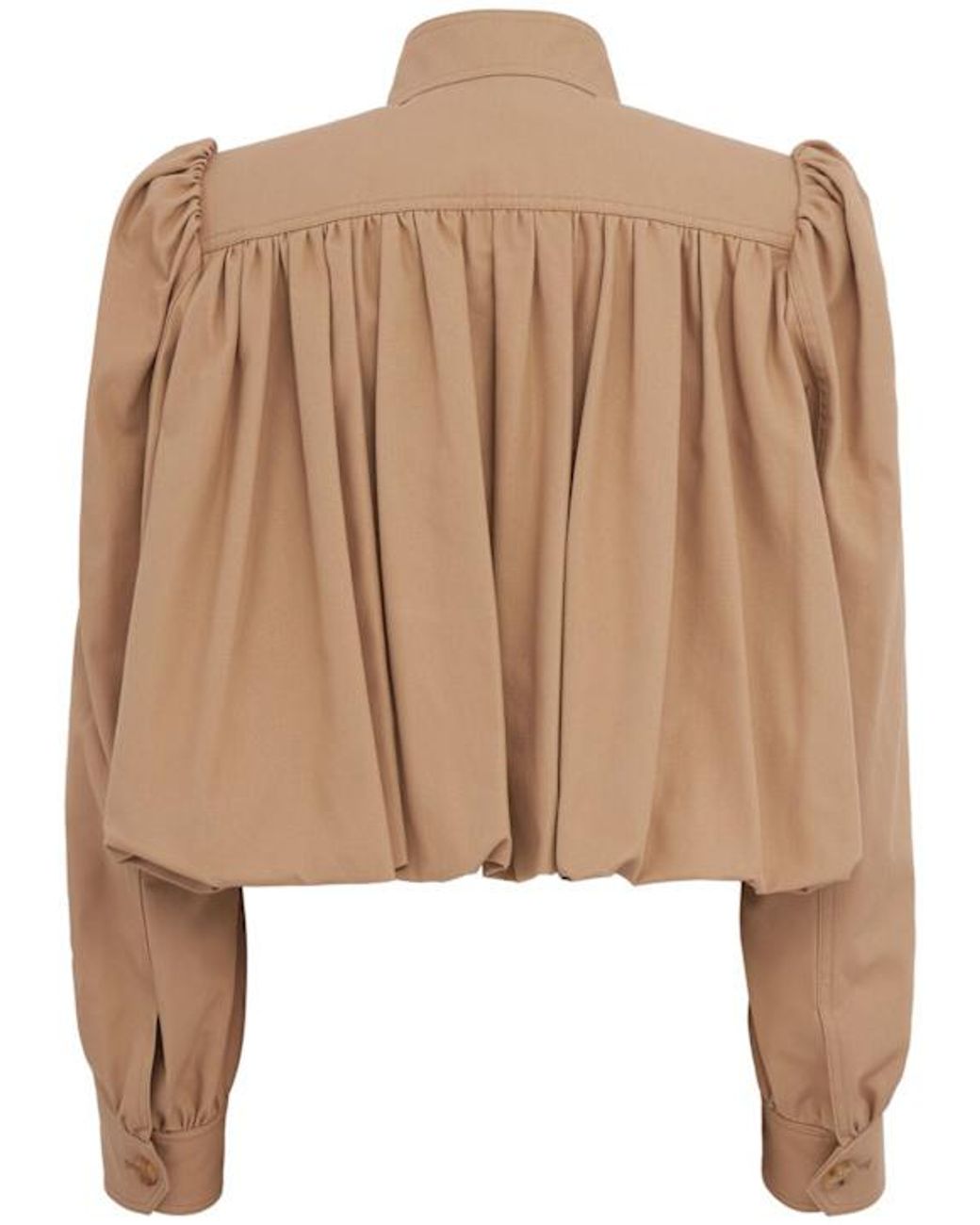 Chloé Natural Cotton Canvas Cropped Jacket