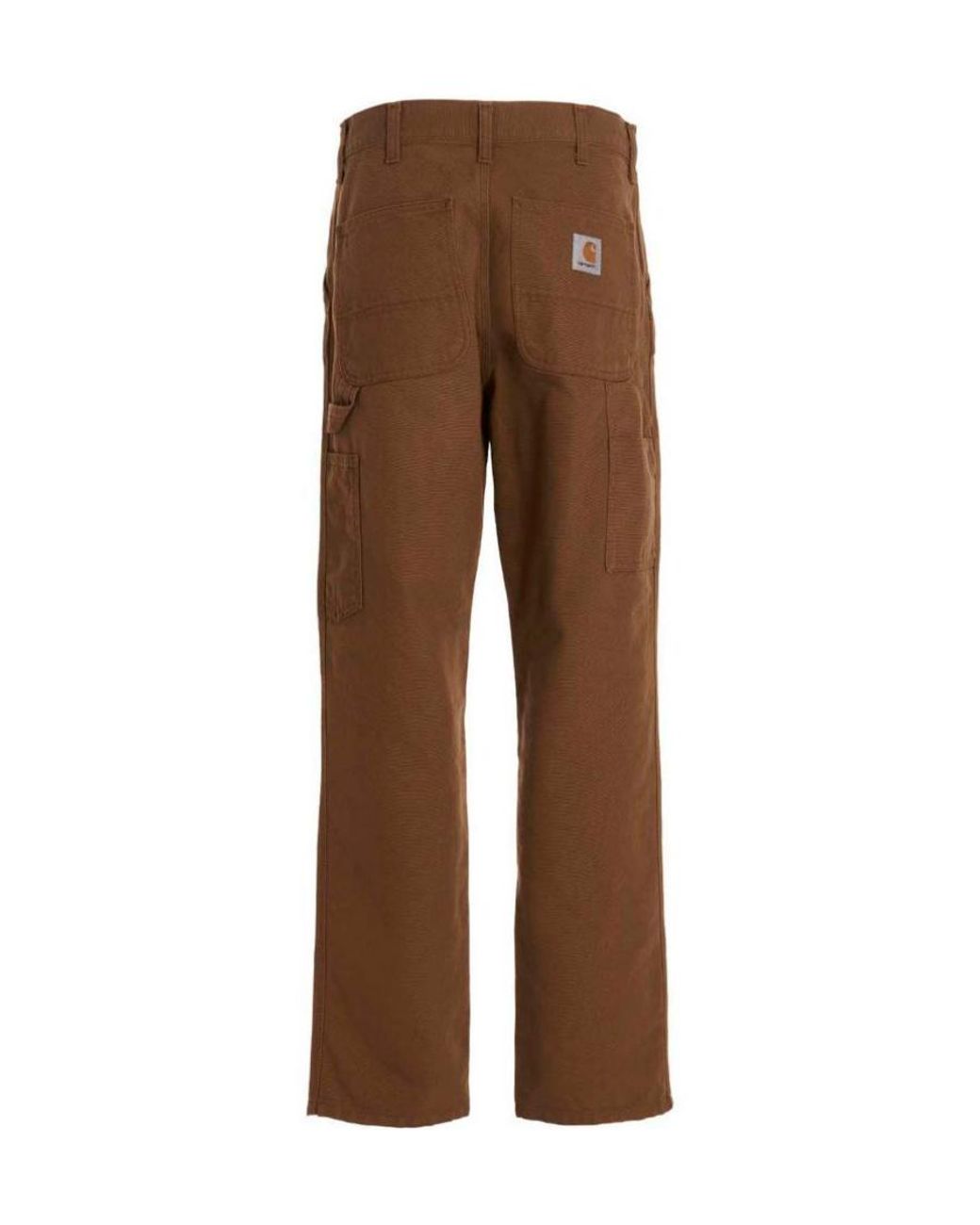 Carhartt Brown Logo Ptch Straight-Leg Trousers for men