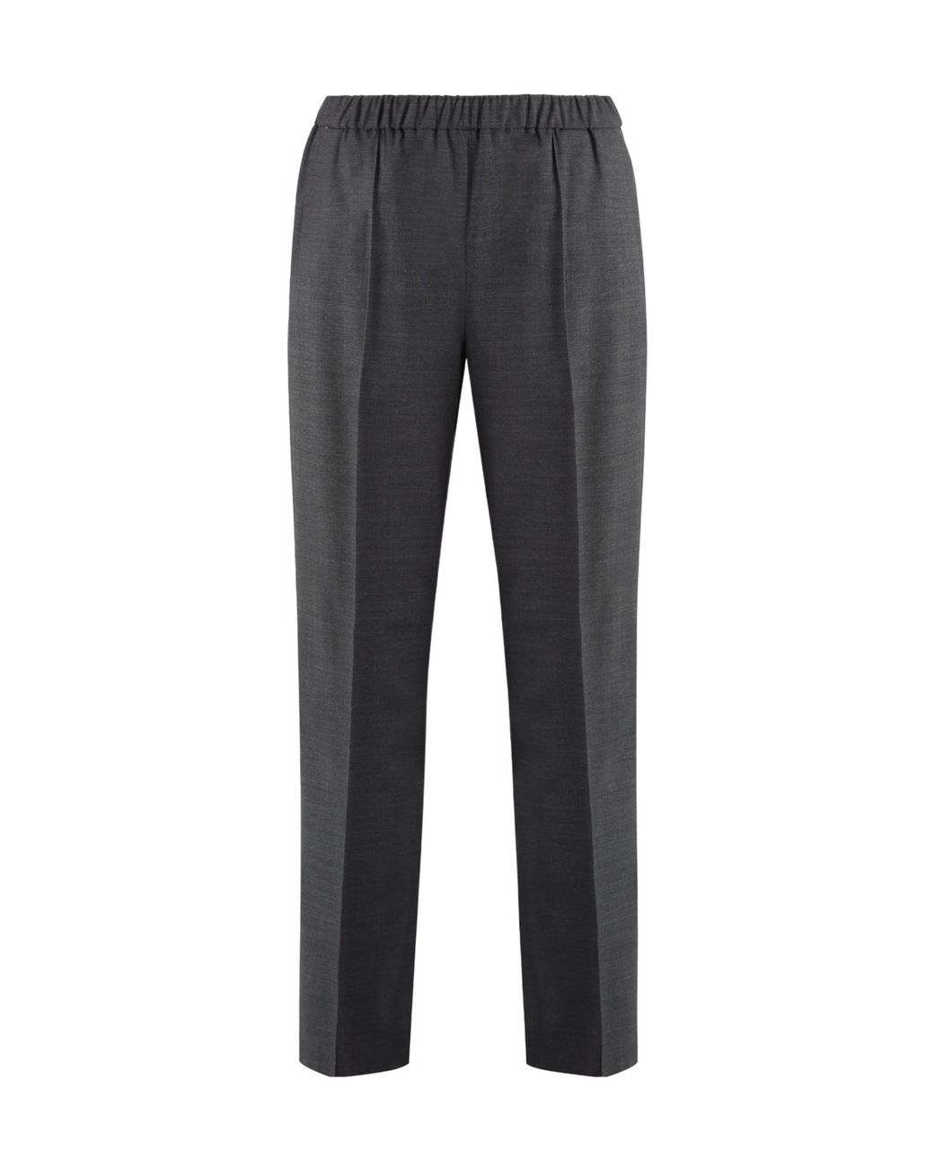 Fabiana Filippi Gray Straight-Leg Trousers