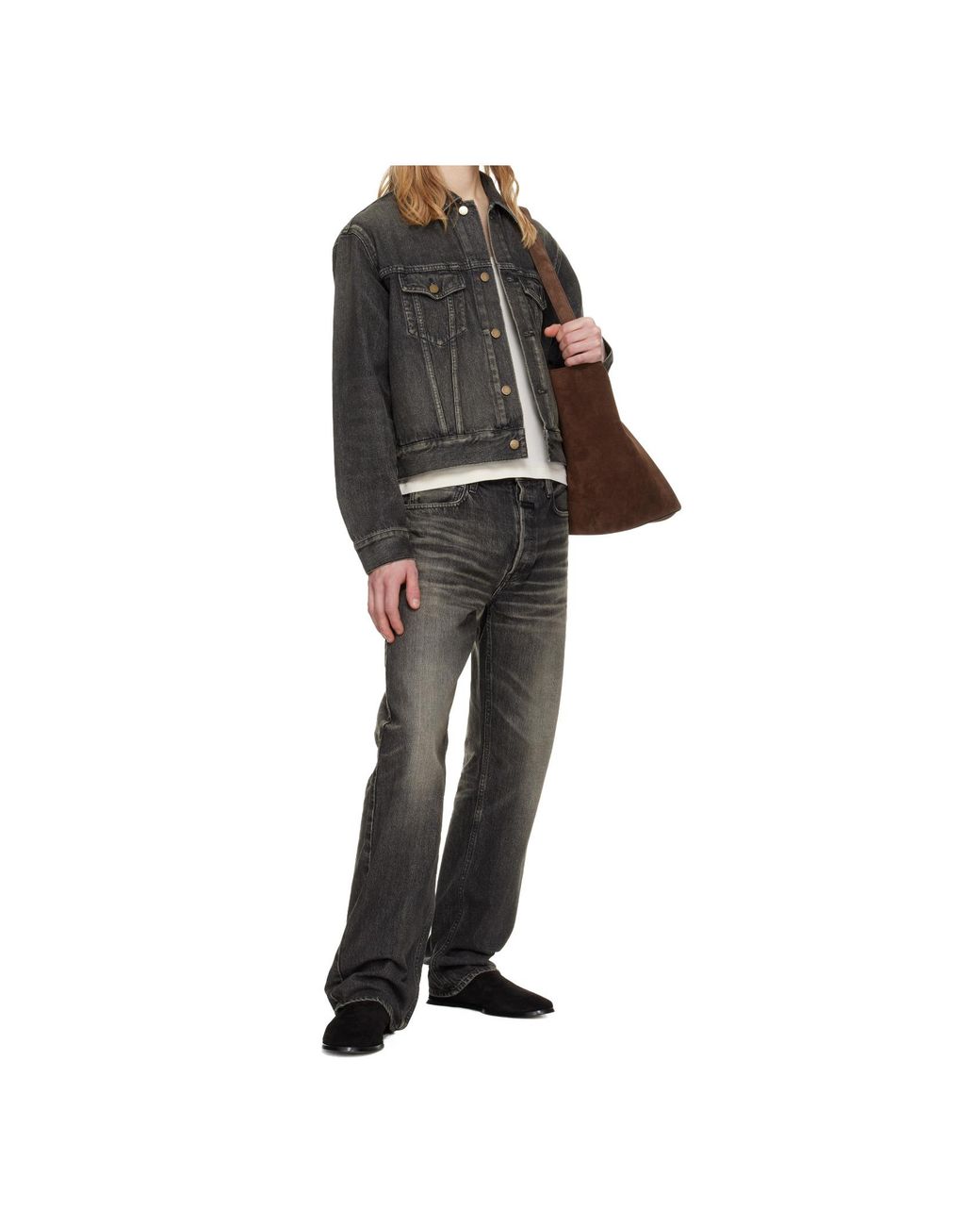 Fear Of God Gray Long Sleeve Denim Jacket for men