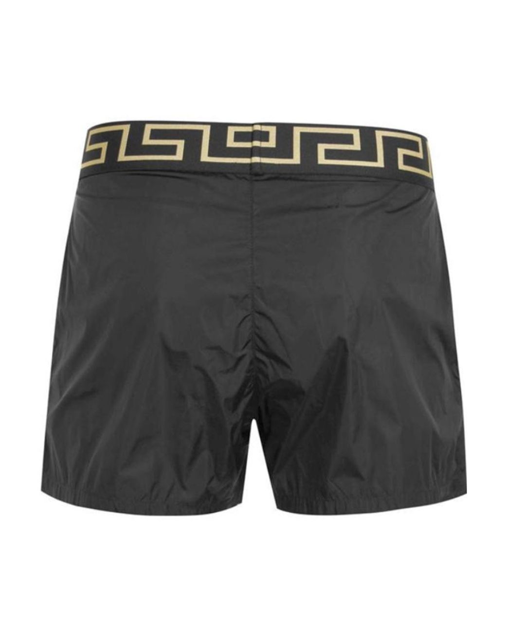 Versace Gray Logo Swimming Trunks for men