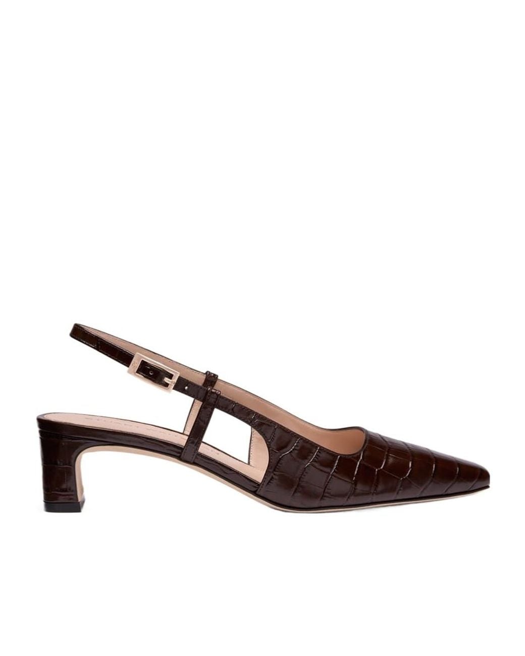 Stuart Weitzman Brown Baby Babette Slingback