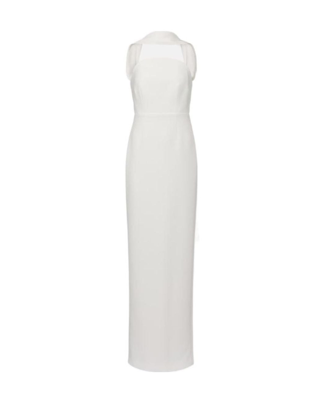 Roland Mouret White Sleeveless Dress