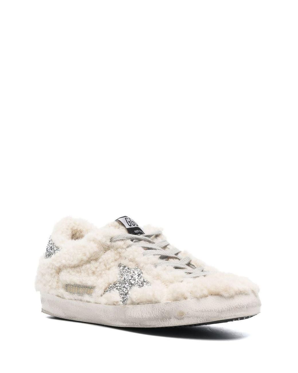 Golden Goose Deluxe Brand White Super-Star Embellished Sneakers