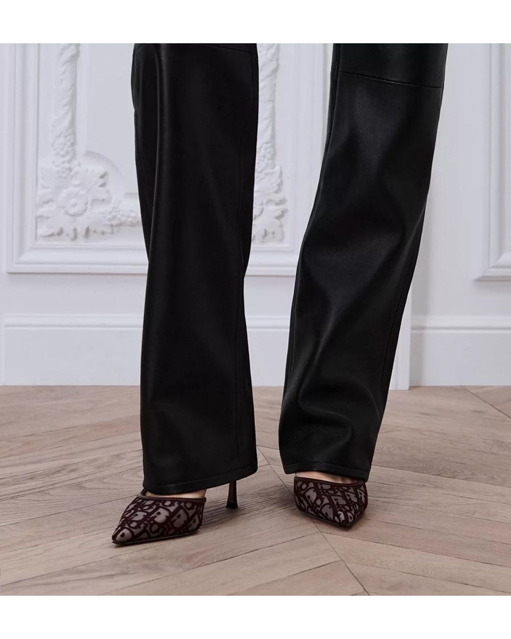 Dior Brown Aable Slingback Pump