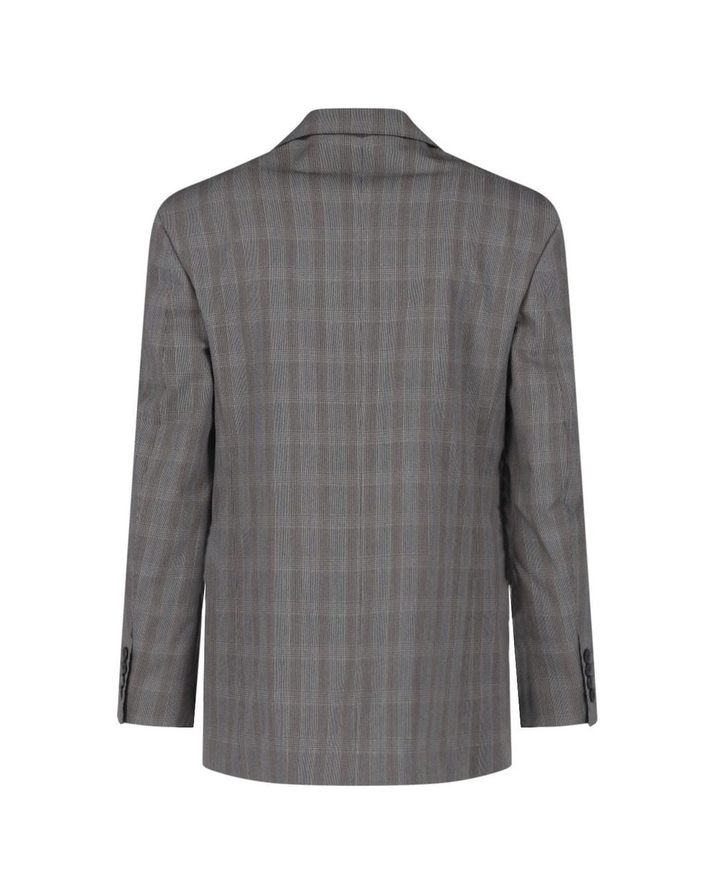 Gucci Gray Prince Of Wales Wool Jacket for men