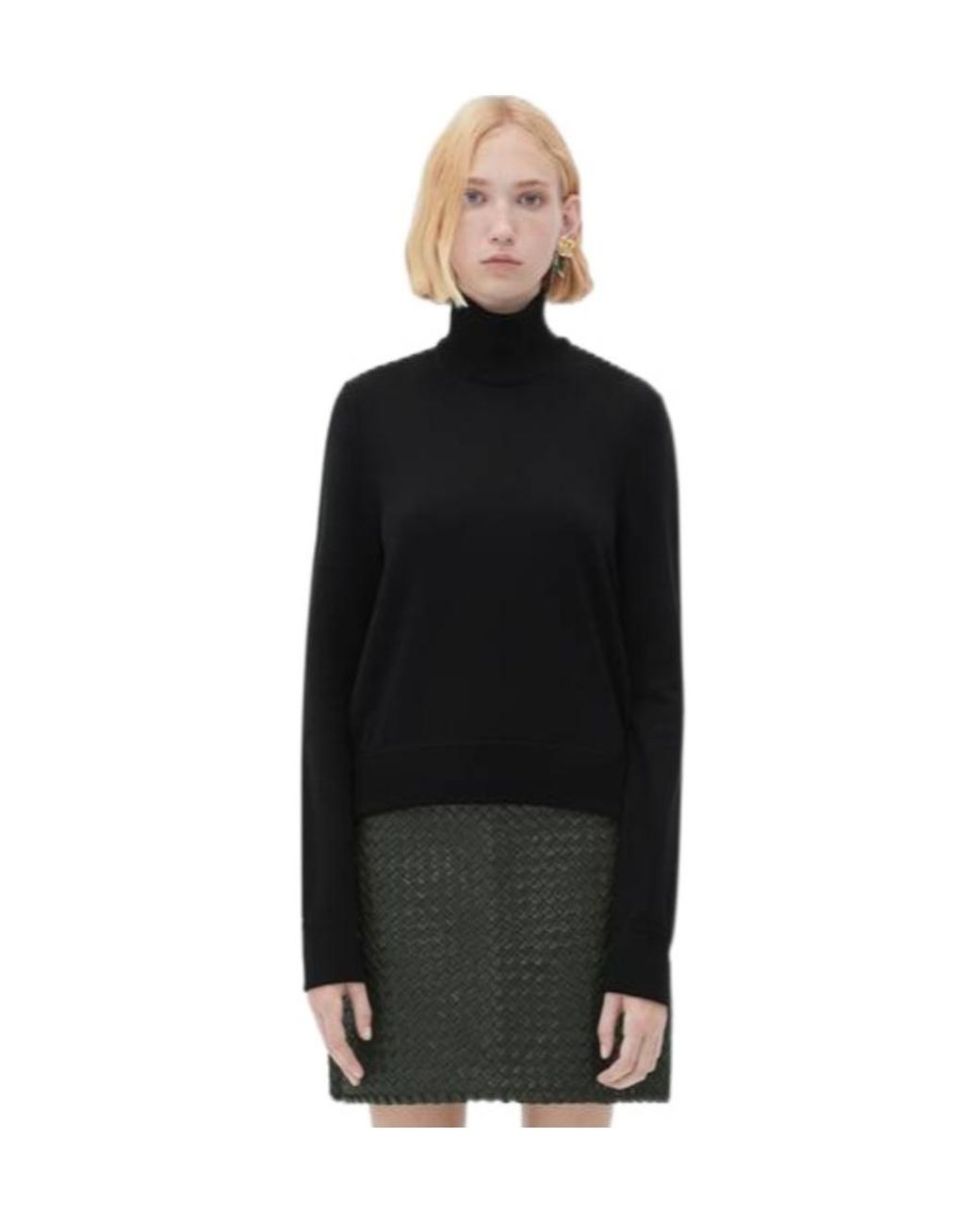 Bottega Veneta Black Logo Sweater