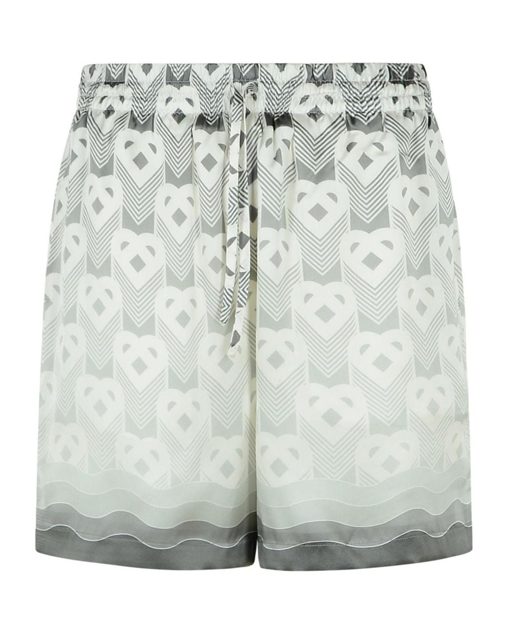 Casablanca Gray Gradient Heart Monogram Shorts for men