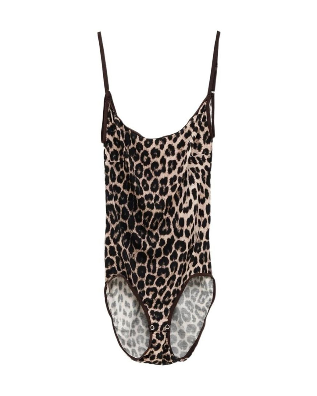 Baserange Black Leopard Print Jumpsuit