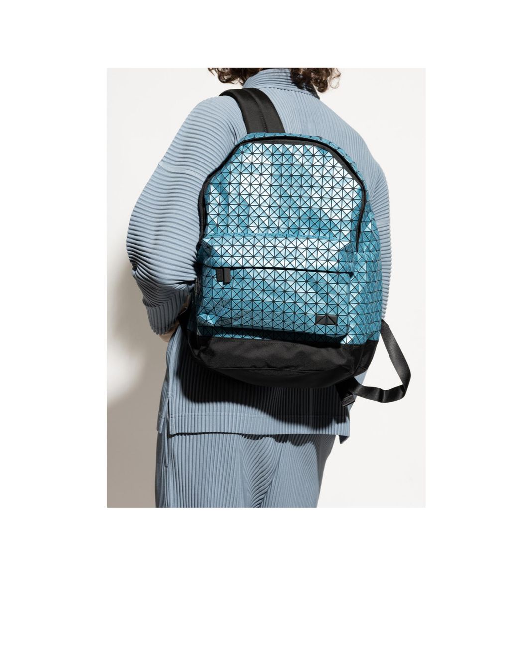 Issey Miyake Blue Zipper Backpack for men