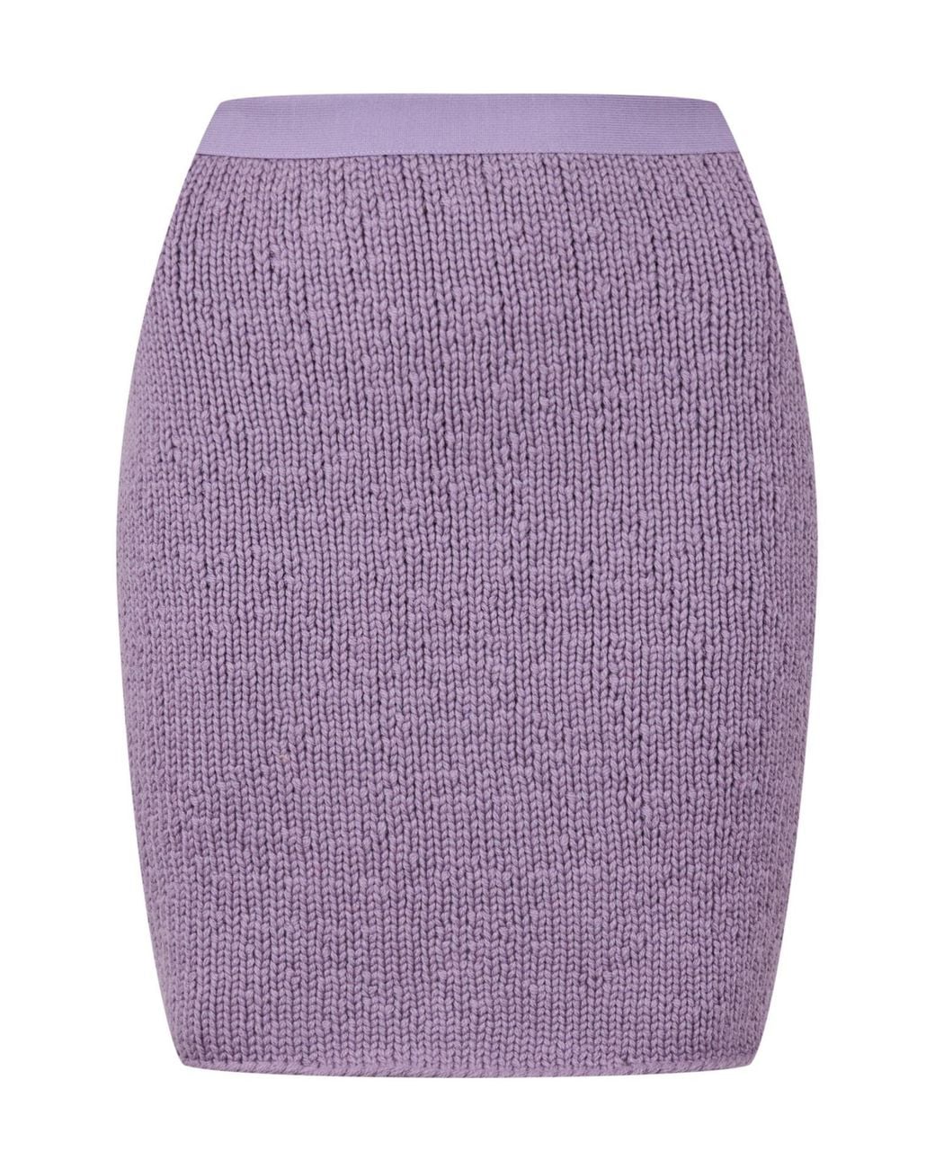 Bottega Veneta Purple Simple Middle Skirt