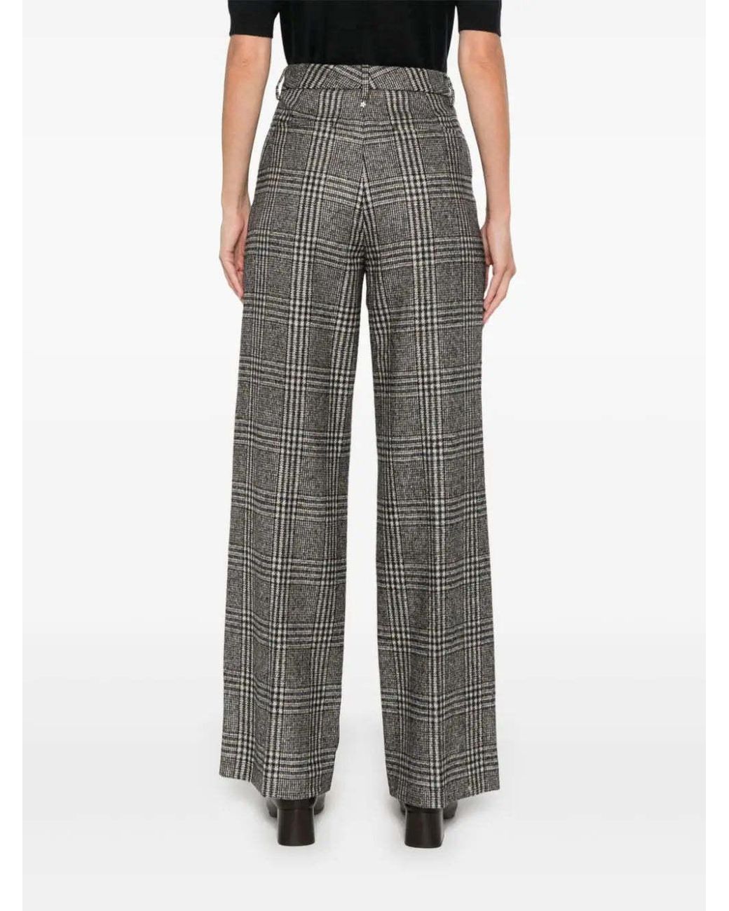 Lorena Antoniazzi Gray Belt-Loop Casual Pants