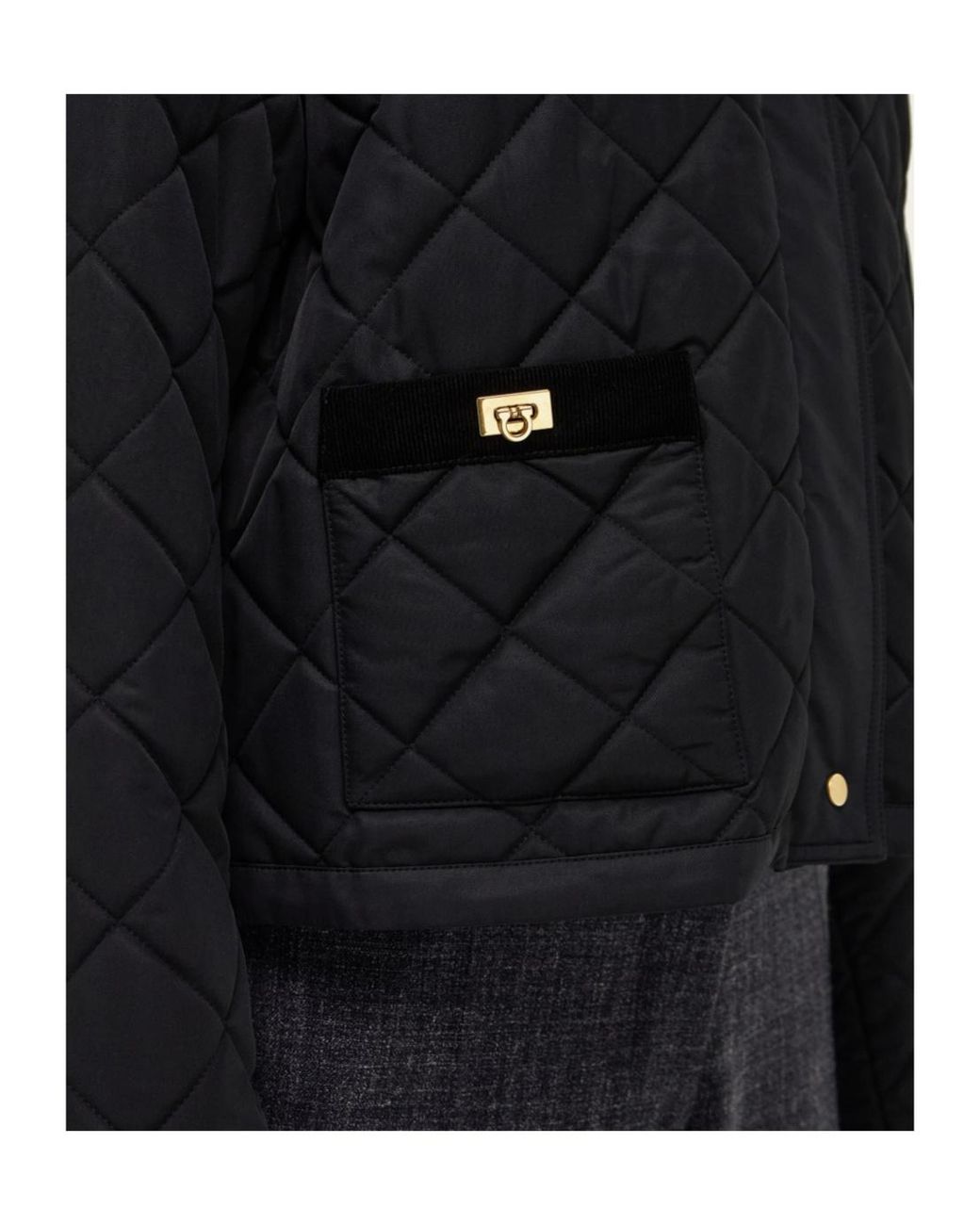 Ferragamo Black Padded Blouson