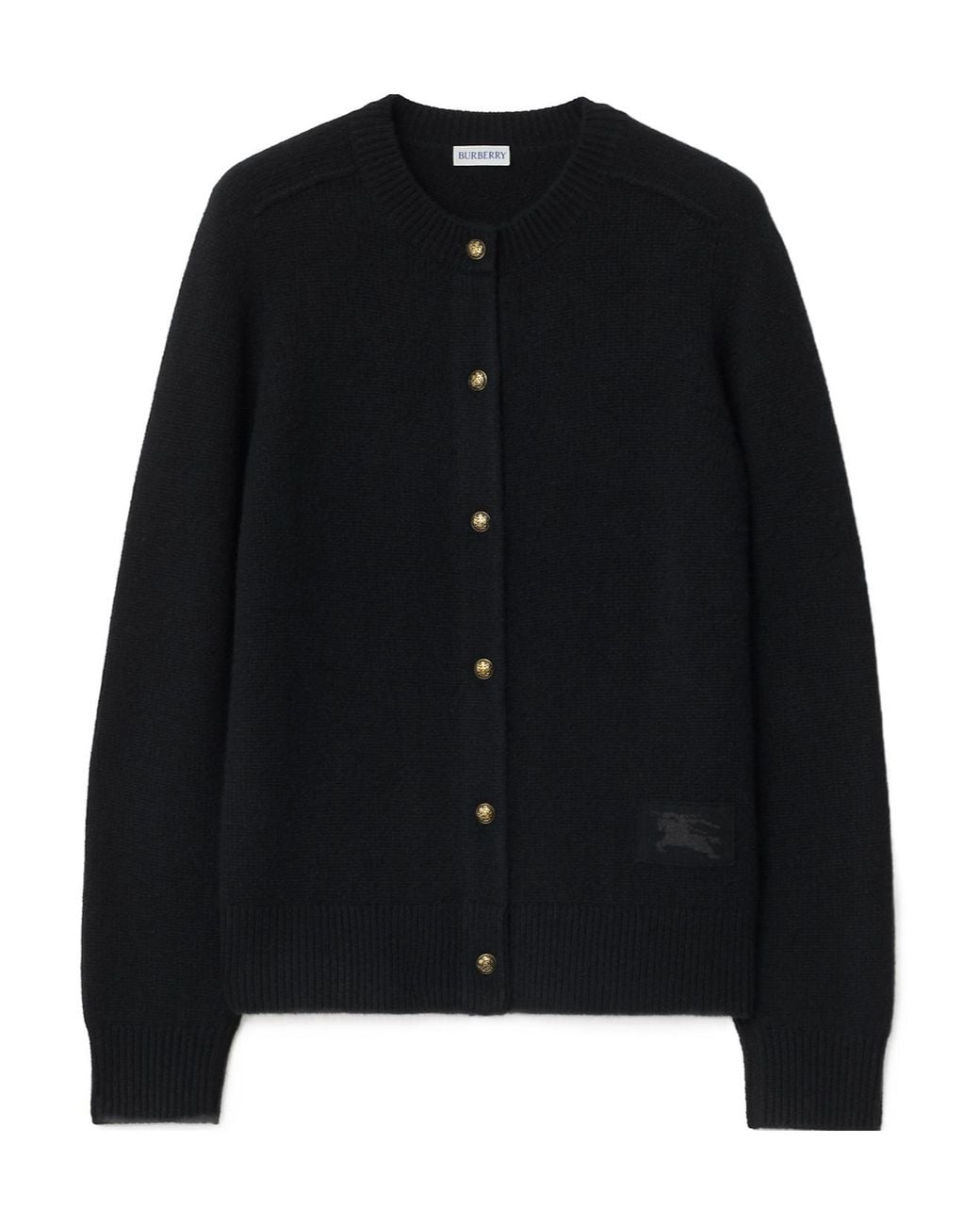 Burberry Black Clara Cashmere Crewneck Cardigan