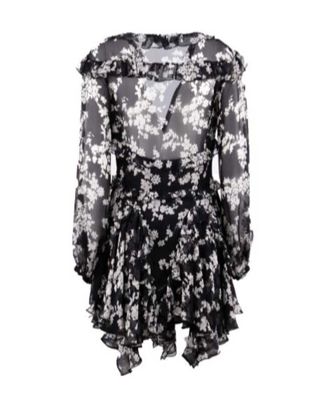Elisabetta Franchi Multicolor Ruffles Voile Printed Dress