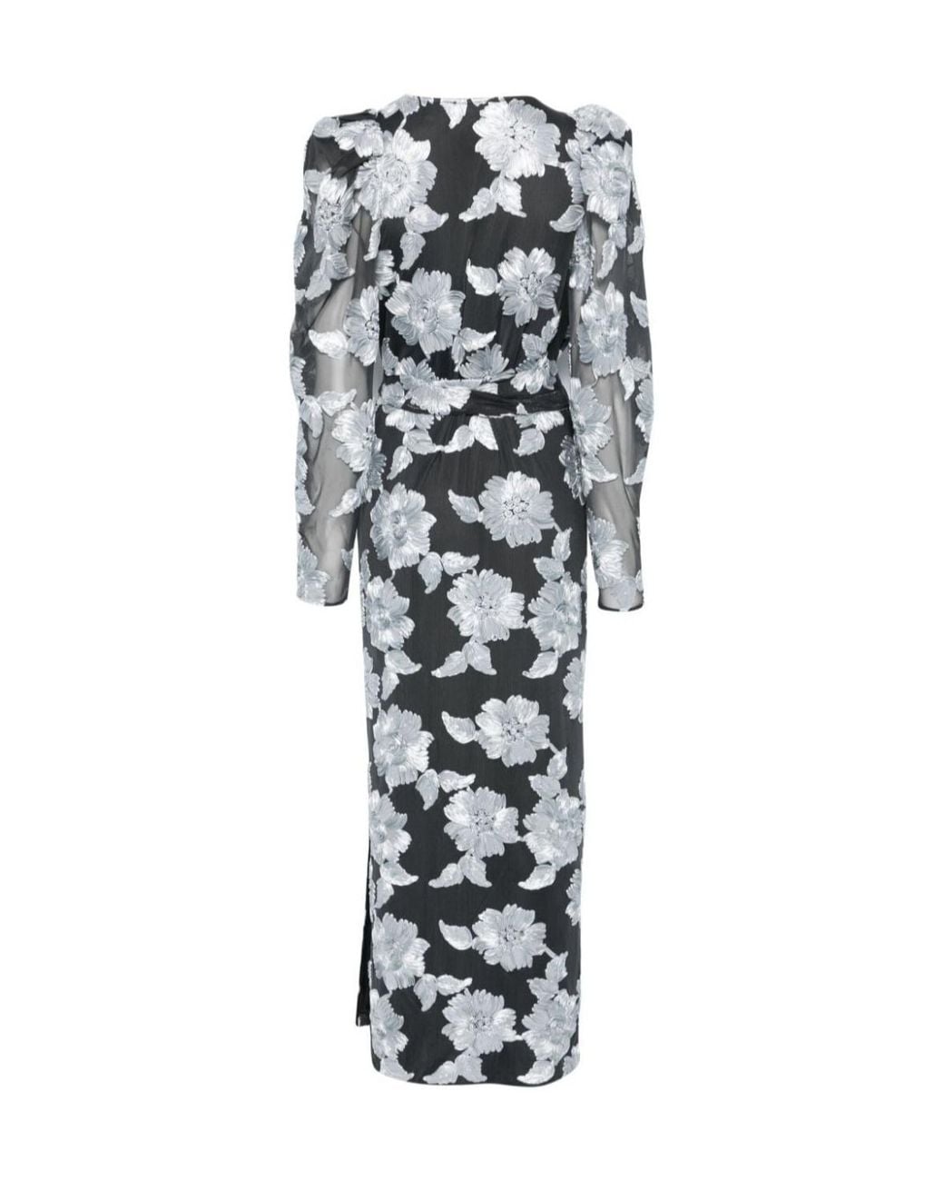 ROTATE BIRGER CHRISTENSEN White Floral Wrap Dress
