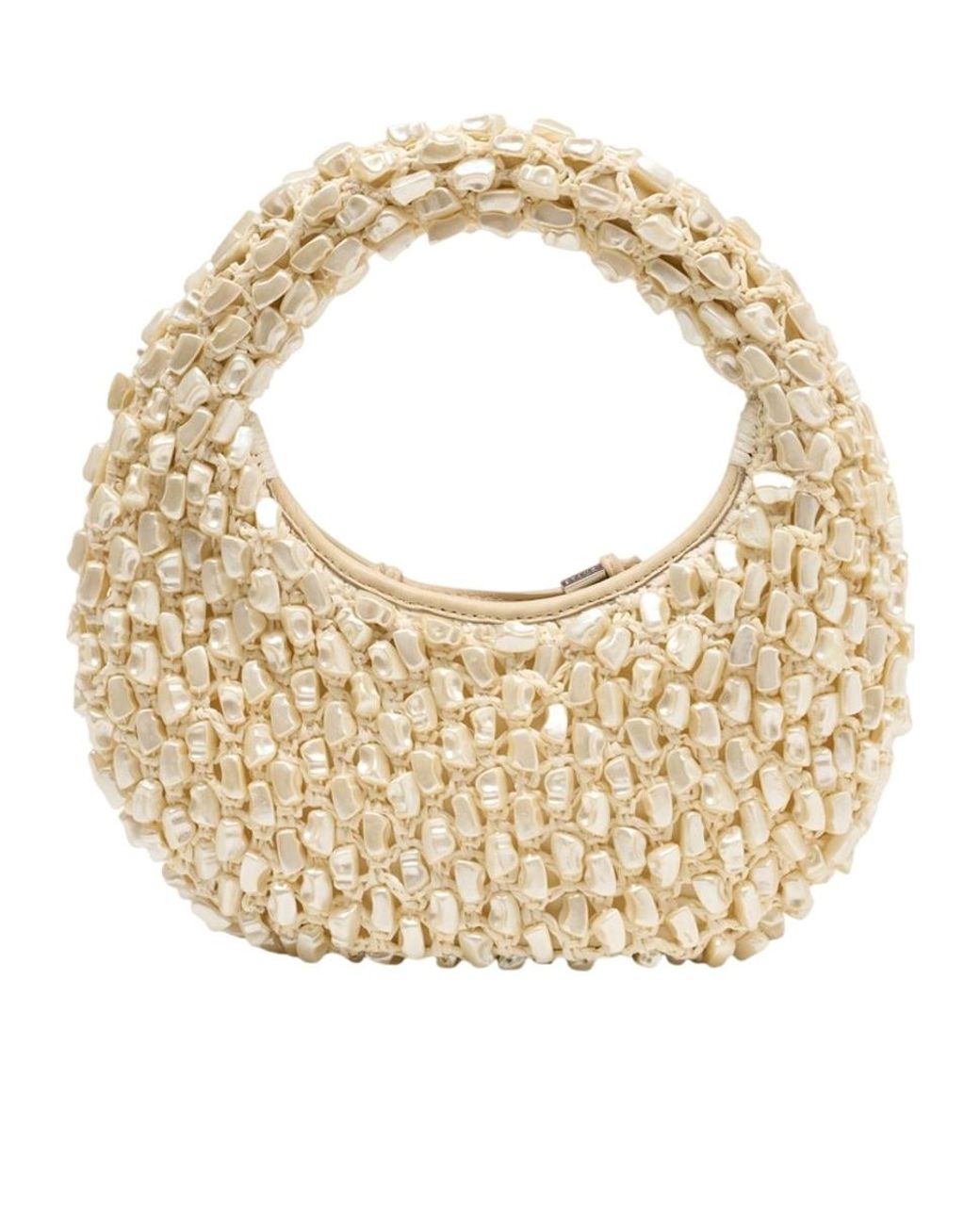 Staud Metallic Reef Beaded Clutch Bag