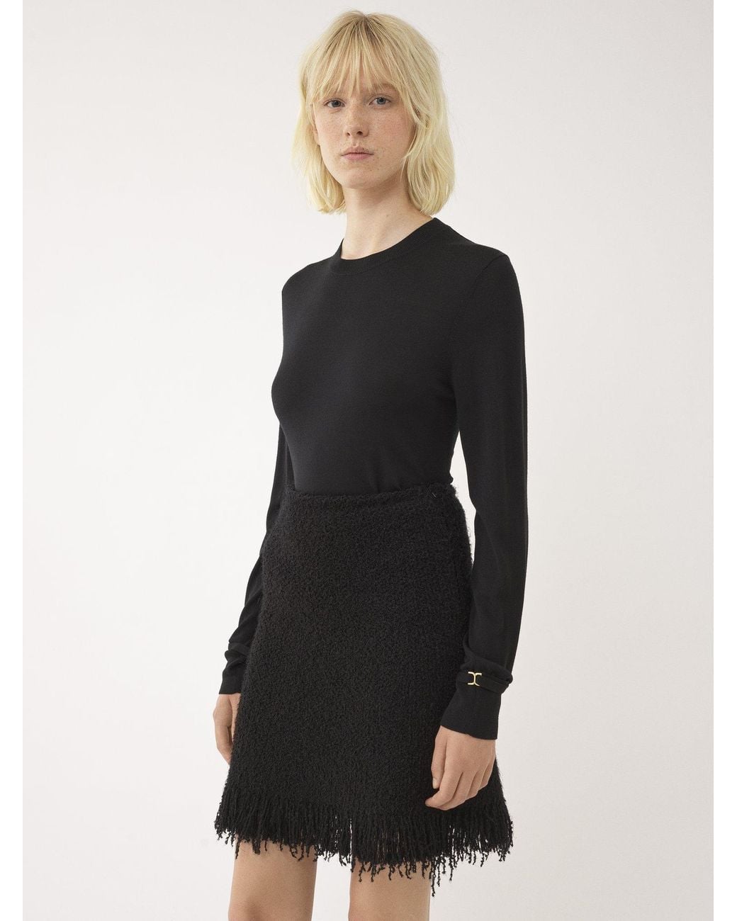 Chloé Black Chloé Crewneck Knitted Jumper