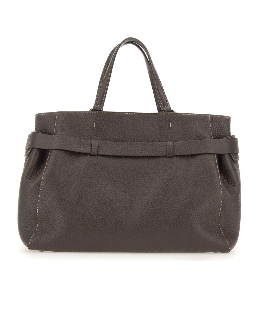 Gianni Chiarini Brown Miranda Belted Tote Bag
