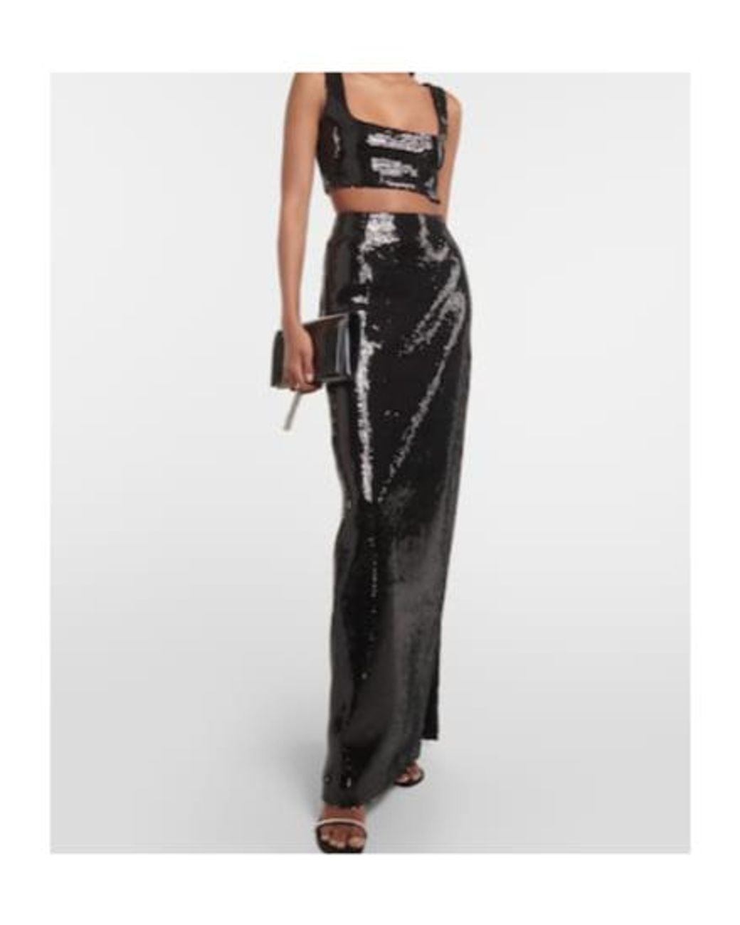 Galvan Black Sequin Top