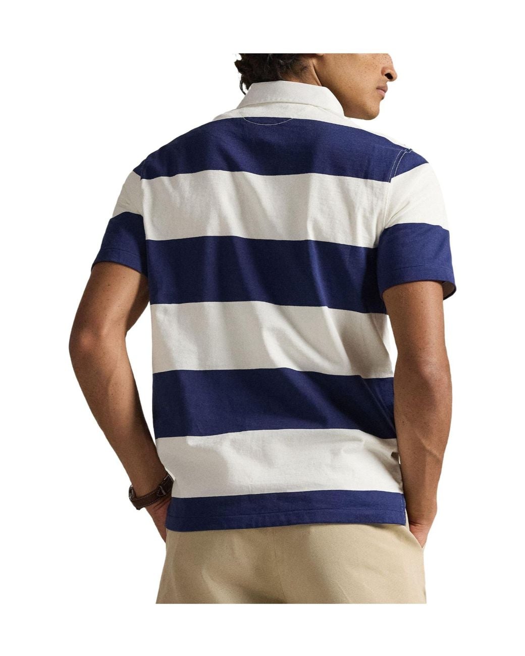Polo Ralph Lauren Blue Classic Fit Rugby Polo for men