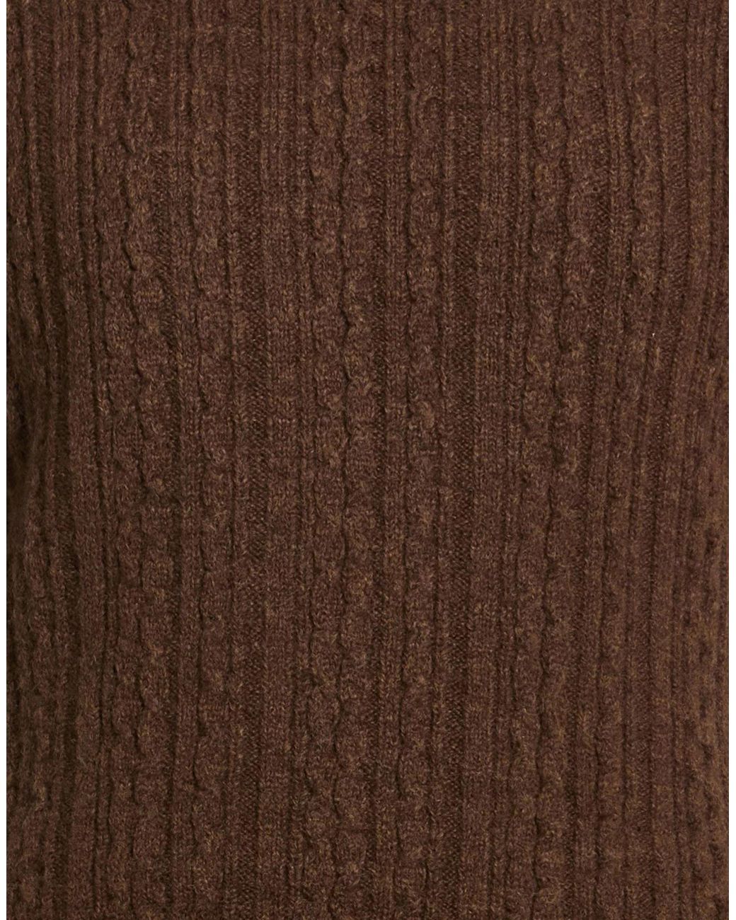 MM6 by Maison Margiela Brown Minimalist Knit Dress