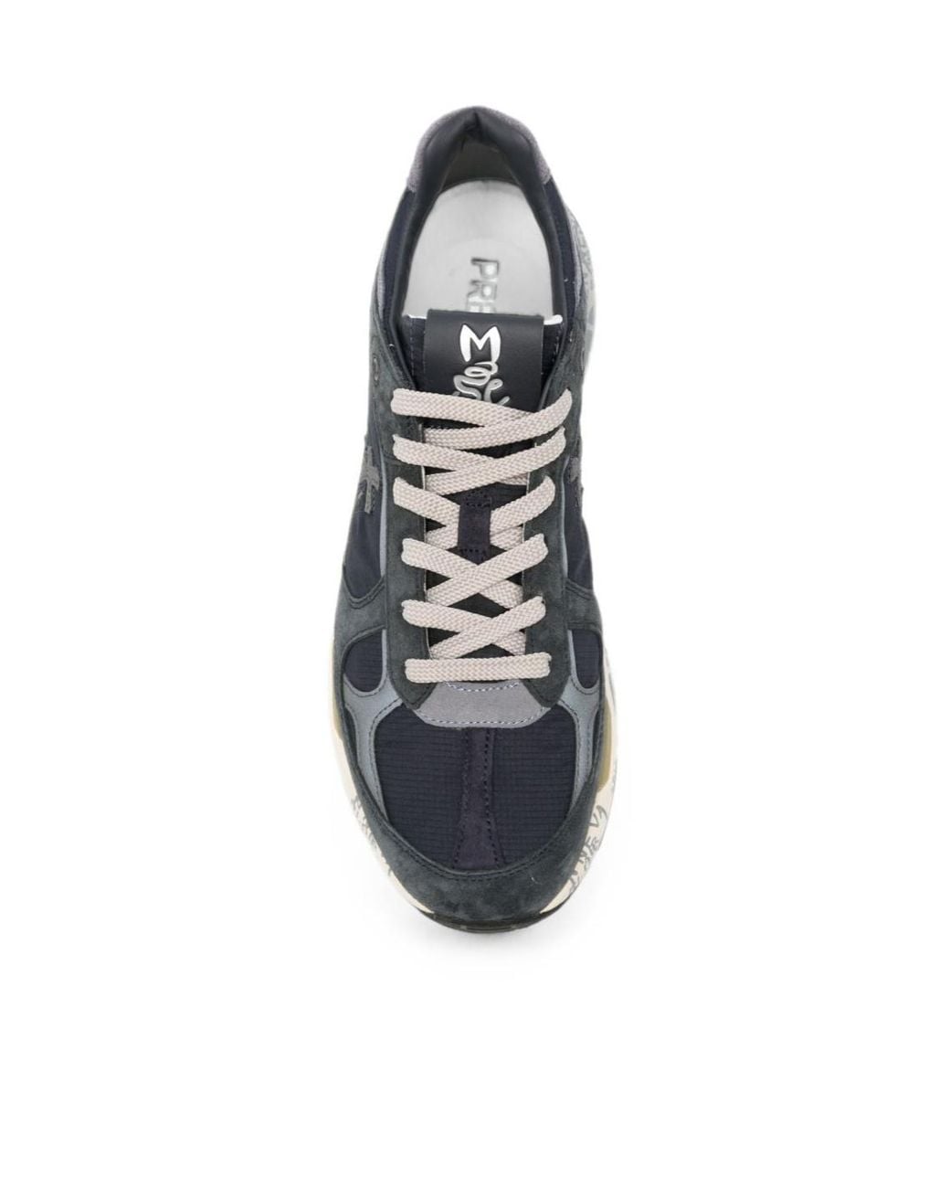 Premiata Black Mase 25 Lace-Up Sneakers for men