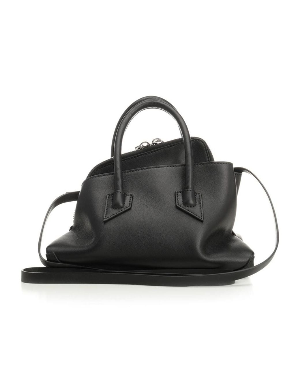 The Attico Black The La Passeggiata Mini Top Handle Bag