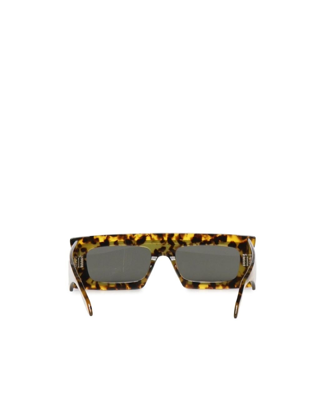 Alaïa Green Alaïa Rectangular Thick-Frame Sunglasses