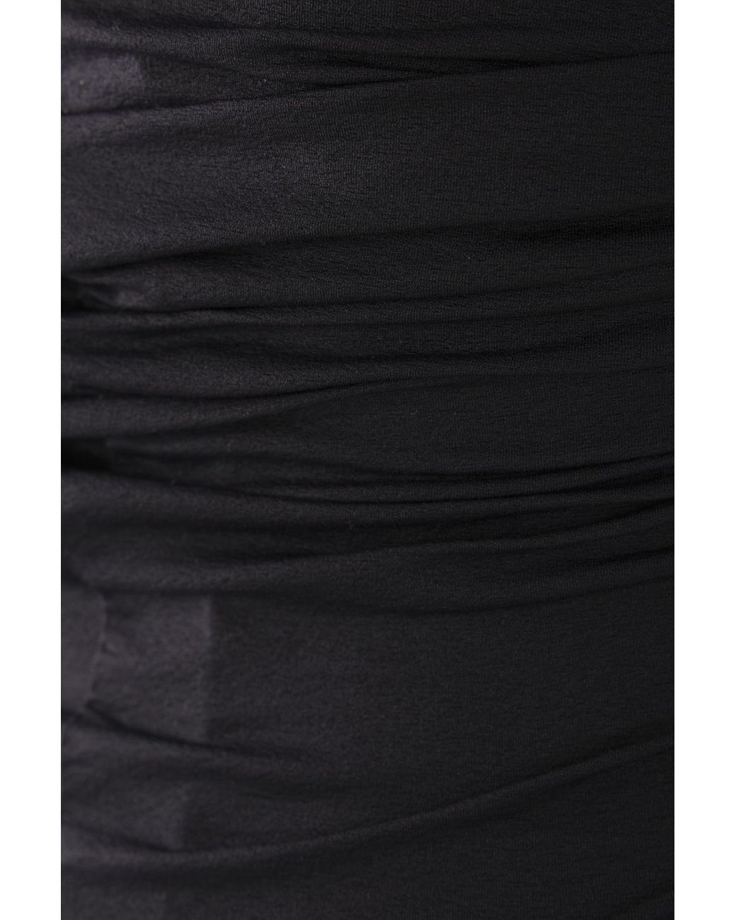Rick Owens Black Prong Strapless Mini Dress