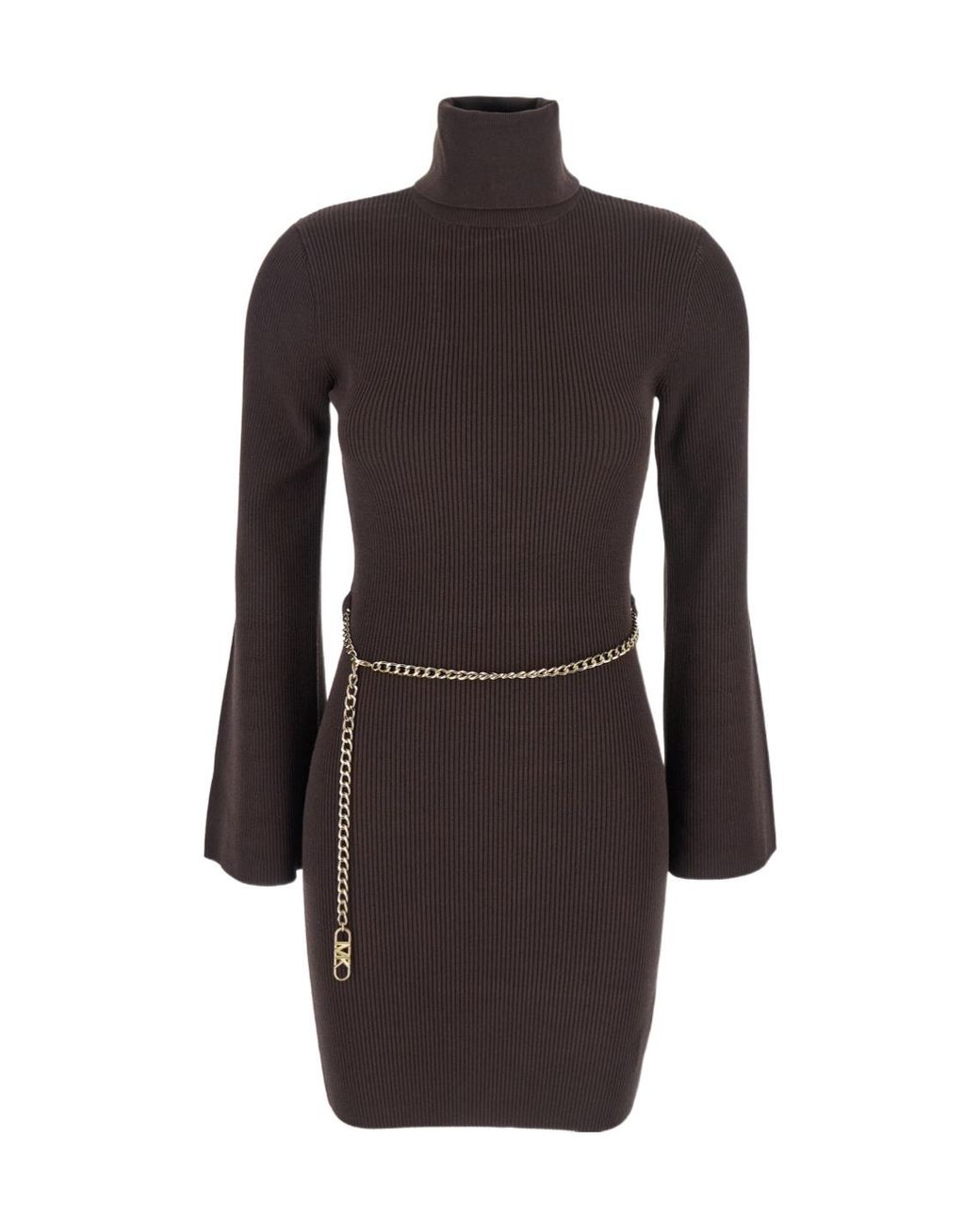 MICHAEL Michael Kors Black Beltd Mini Dress