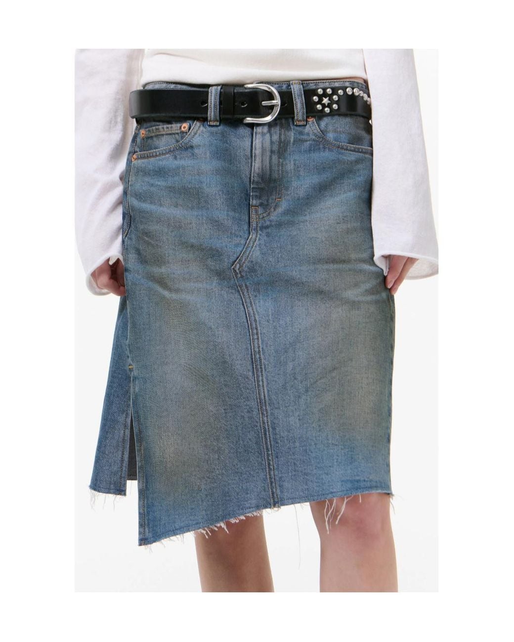Our Legacy Blue Midi Craft Skirt