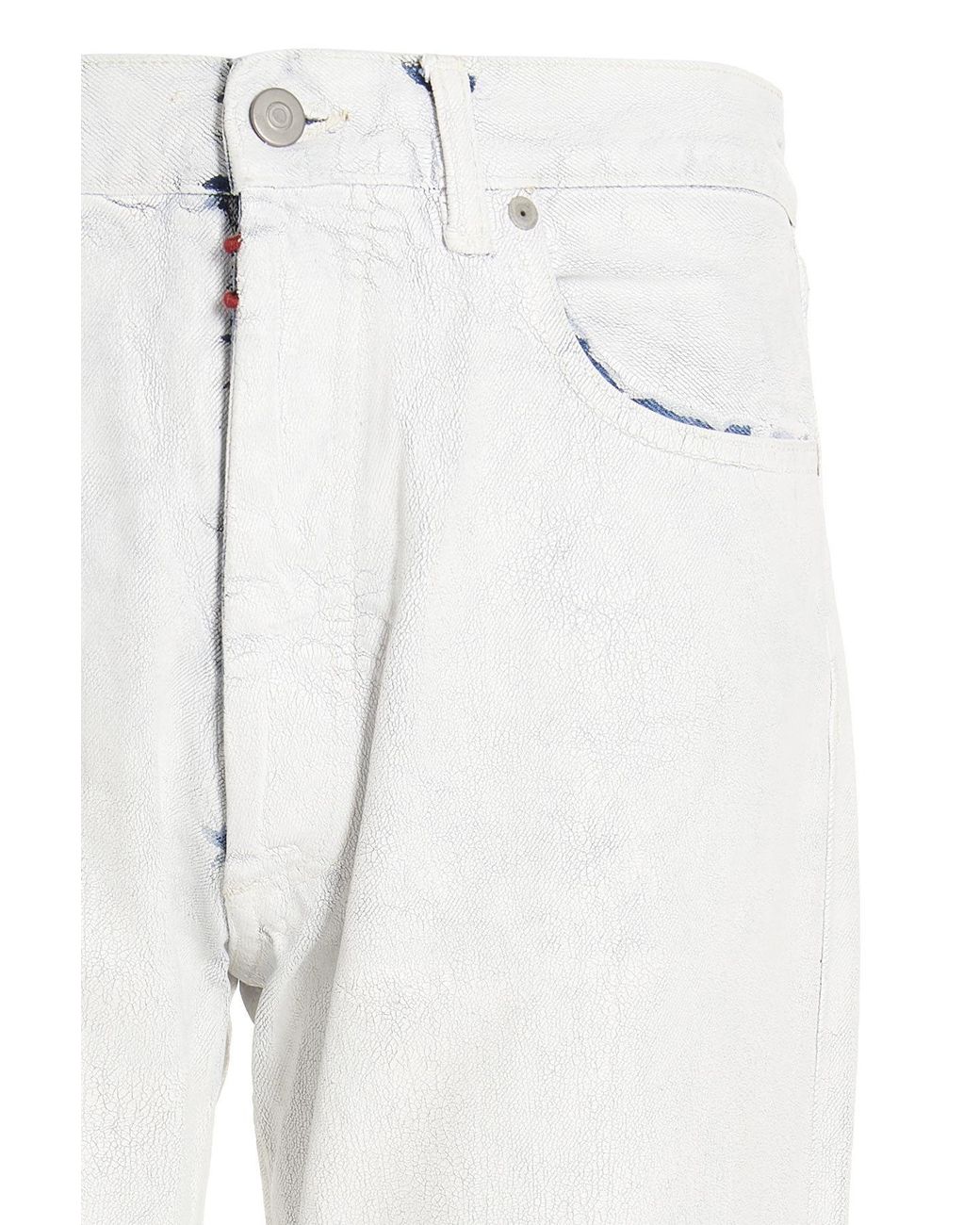 Maison Margiela White Bianchetto Straight-Leg Jeans for men